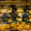 DND Sýrové kostky 3D tištěné 7 ks Polyhedrické kostky s potravinovou tématikou Skvělé pro Dungeons and Dragons, Pathfinder, Stolní RPG, MTG Hru