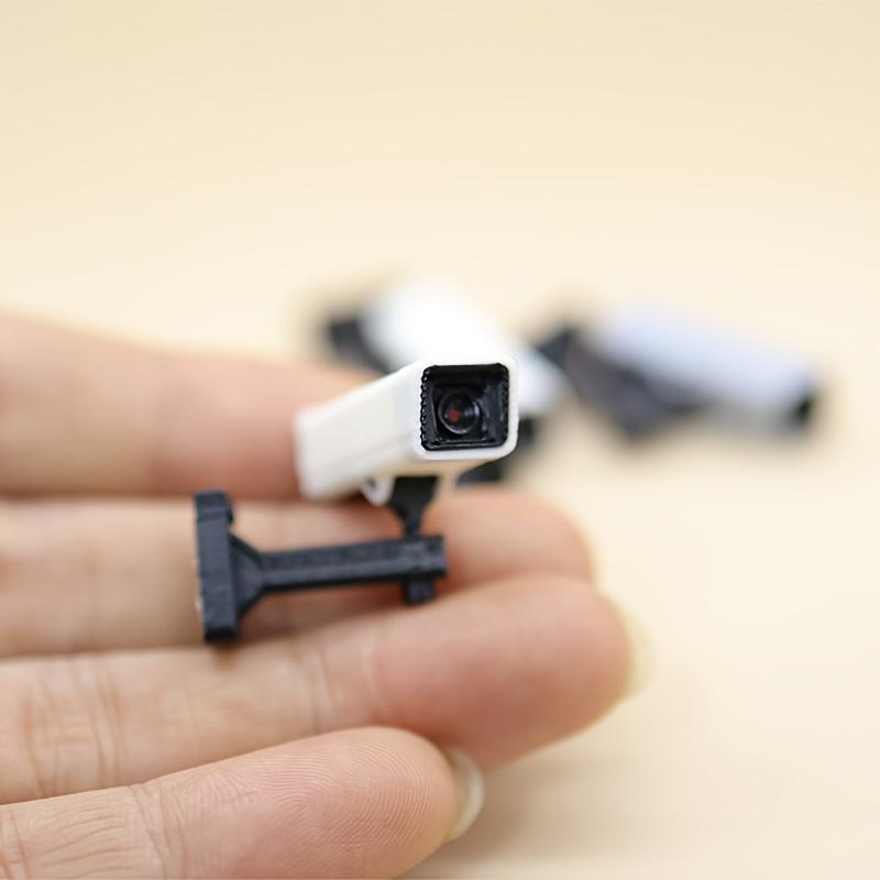 2pcs 1:12Scale Mini Simulated Non-Electric Security Camera Decor|Display Prop,Handmade Craft Supply,Vintage Miniature Photo Prop
