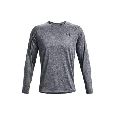 Long Sleeve Training Crew Neck T-Shirt with Logo Print Men Tops Peach Gray 1328496-012