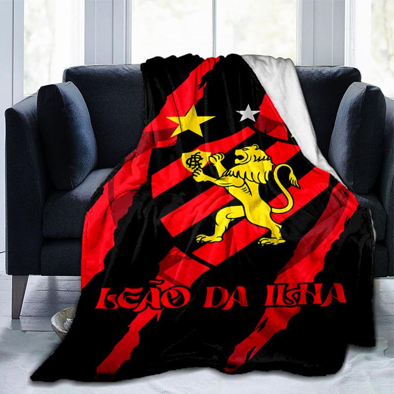 Sport Club Football Crest Printed Throws Blanket Soft Flannel Blankets for Couch Bed Gifts for Men Women Picnic Blanket Christmas Gifts