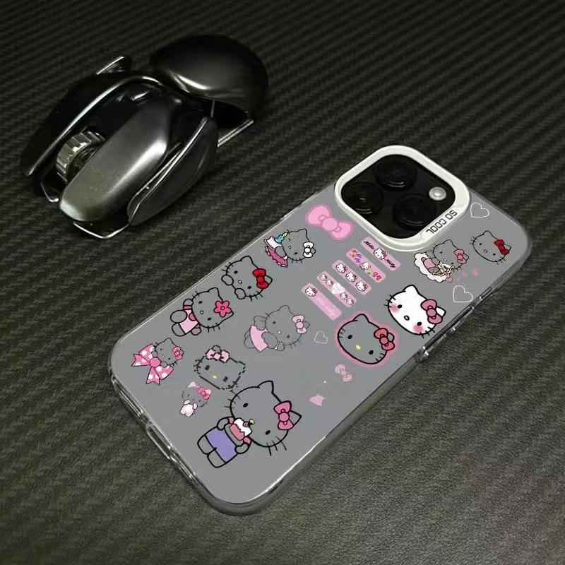 KT cat applies to Apple 15Promax mobile phone case iPhone16 cute 14 new 13 girls 17 cartoons