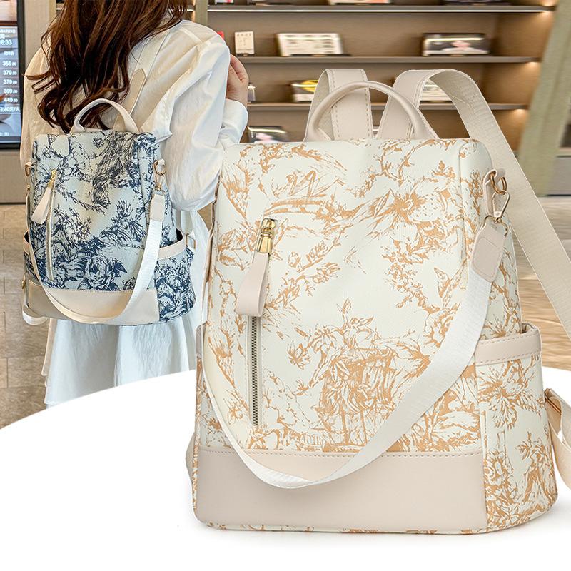 Printed Backpack Women's Large Capacity Backpack