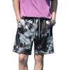 Calças Casuais de Verão Masculinas Largas de Perna Reta Cinco Quartos Shorts Esportivos
