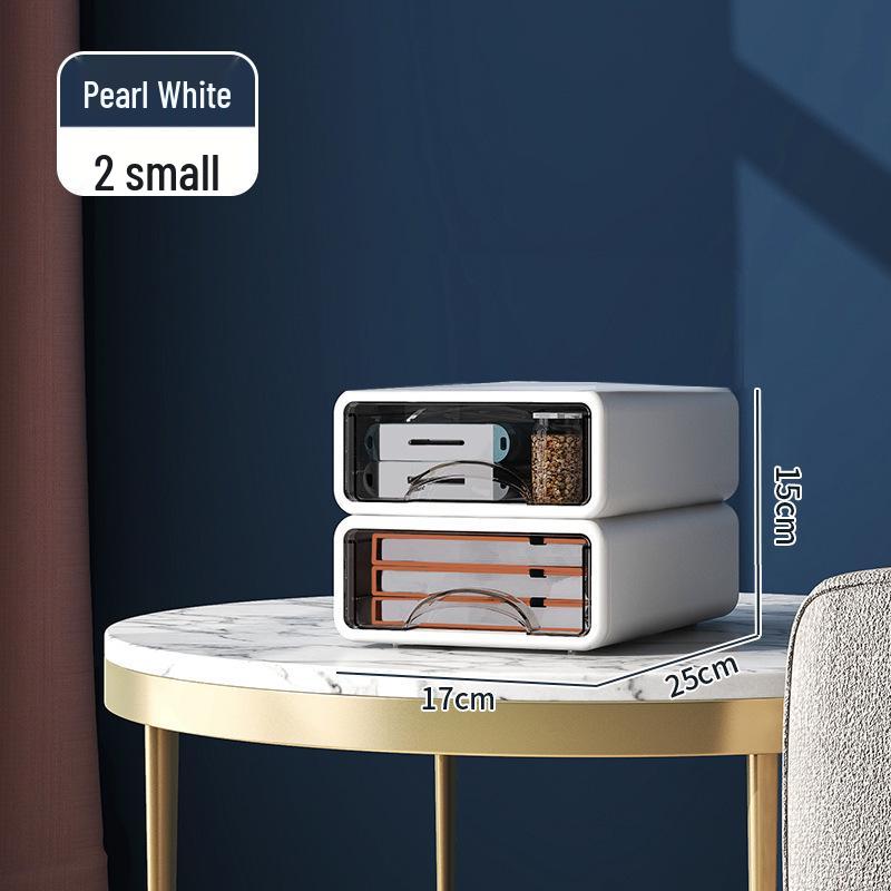 Multi-Layer Stackable Plastic Desktop Organizer for Home or Office