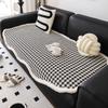 Houndstooth Irregular Shaped Sofa Cushion Four Seasons Anti-Slip Cushion Autumn and Winter Style New Sofa Cover