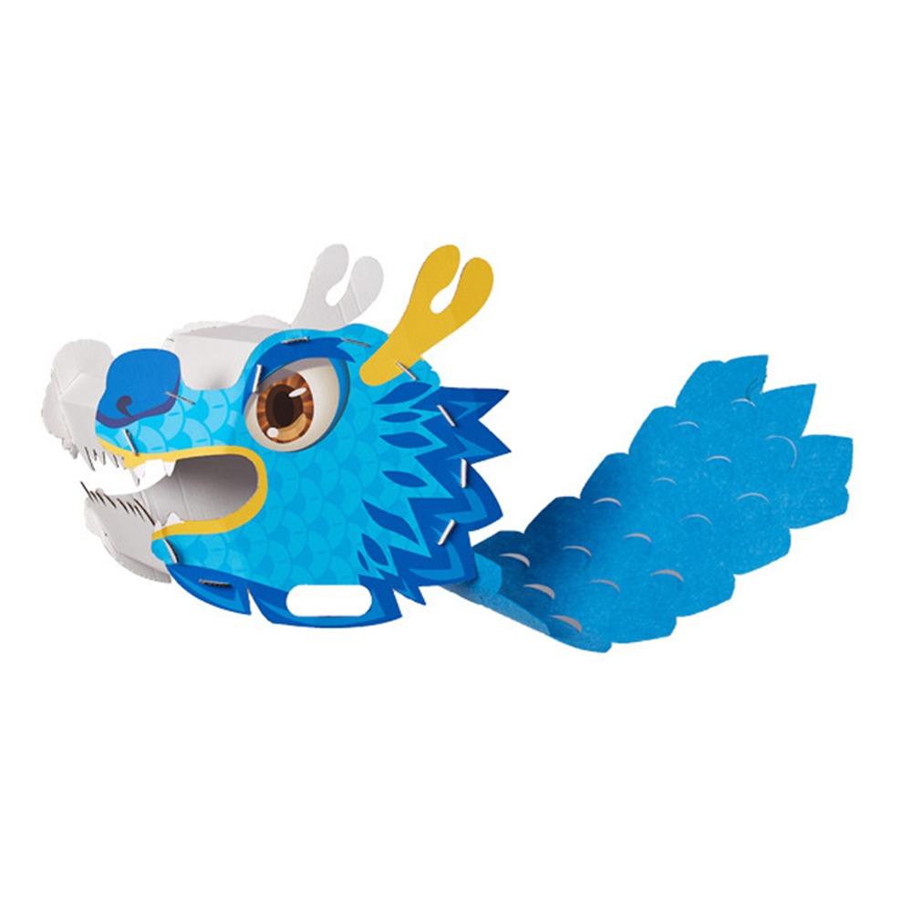 Traditional Chinese Dragon Head Mask 3D Dragon Boat Racing Toy  New Year Decor