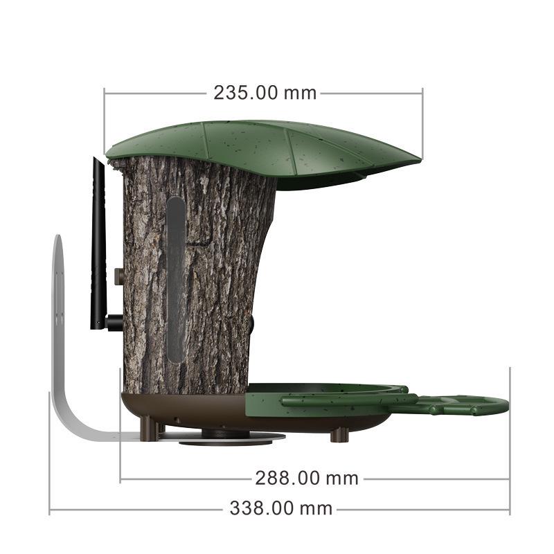Smart Solar-Powered Bird Feeder with AI Camera & Waterproof Battery for WiFi Connectivity