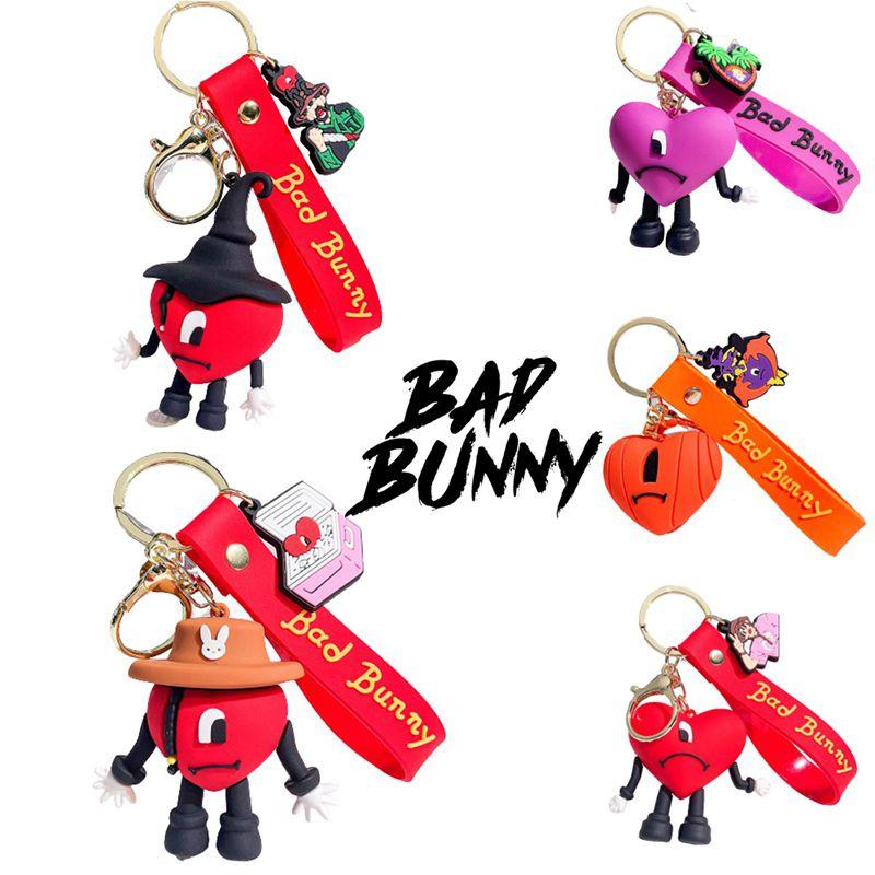 Bad Bunny Key Ring High Quality Soft Glue Kids Xmas Decoration Gift
