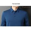 Men's Business Casual Long-Sleeve Polo Shirt