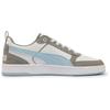 New PUMA DRIBBLE Low Top Casual Shoes Unisex Silver Gray White 401057-06