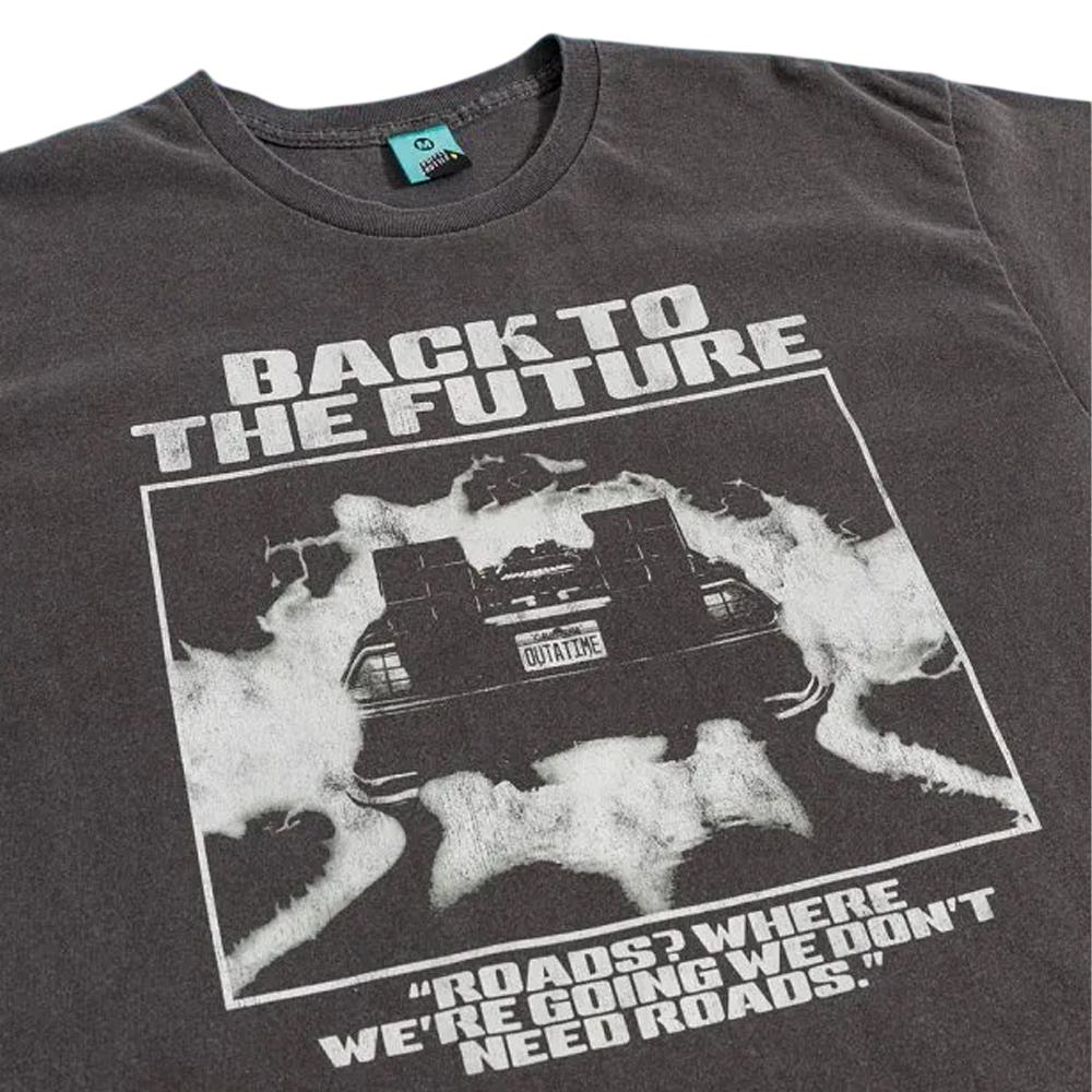 Back To The Future Unisex Adult We Dont Need Roads Vintage Washed T-Shirt