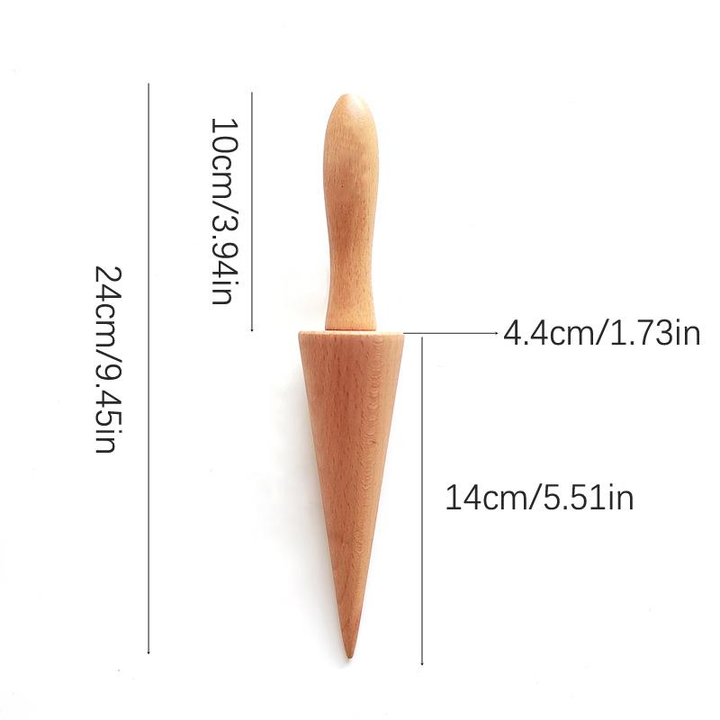 Drewniana Forma do Wafla na Lody w Kształcie Jajka Spiralne Rogaliki Formy do Rurek z Kremem Forma do Omletów Gofrów Wałek do Ciasta Forma do Ciasta Kuchenne Narzędzie do Pieczenia
