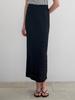 Mommet Powder Crinkle Banding Skirt Black