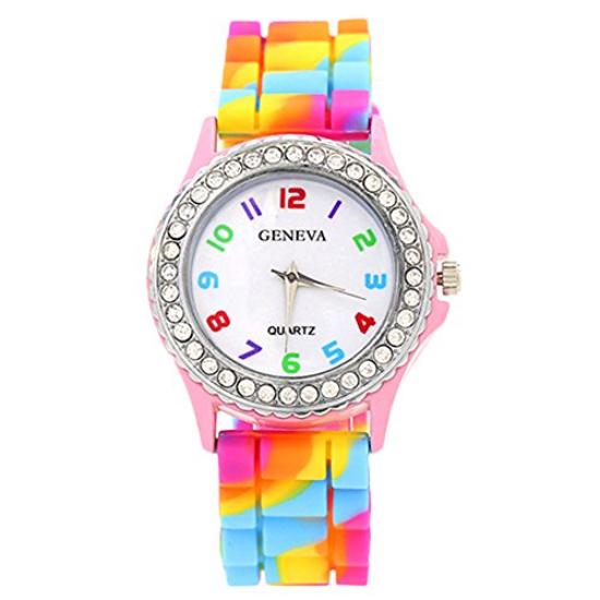 Women Quartz Watch Silicone Strap Fashion Wrist Watch for Female