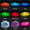5M Car Interior Led Decorative Lamp EL Wiring Neon Strip Cold Light Wire For Auto DIY Flexible Ambient Light USB Atmosphere Lamp