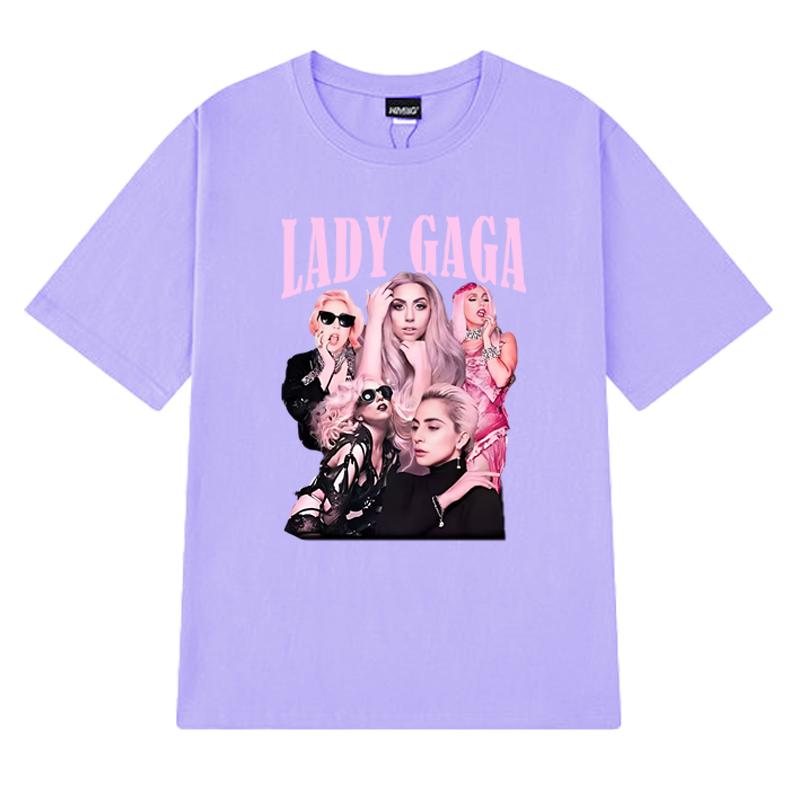 Heißer Verkauf Neues Album Lady Gaga Mayhem Hip Hop 100% Baumwolle T-Shirt Unisex Damen Kurzarm T-Shirts Sommer Unisex Übergröße Oberteile