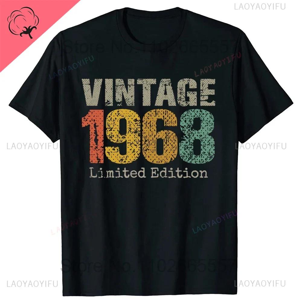 Made in 1968 Classic Limited Edition Birthday Cassette T-shirt Men's Women's Harajuku Street Vintage Street Cotton Tee Tops