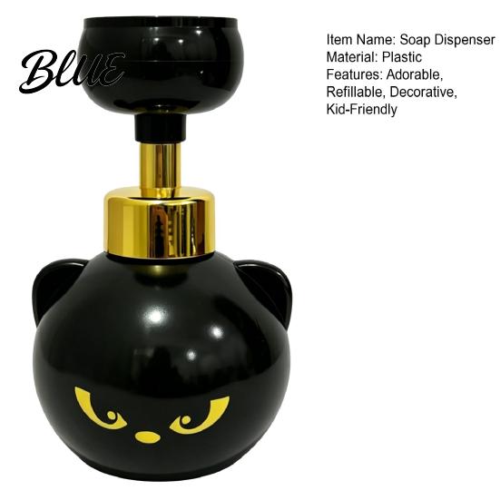 Pet Owner Home Decor Cute Cat Paw Foam Soap Dispenser Refillable Foaming Hand Pump Gift for Lovers Bottle Bathroom Countertop Reusable Container