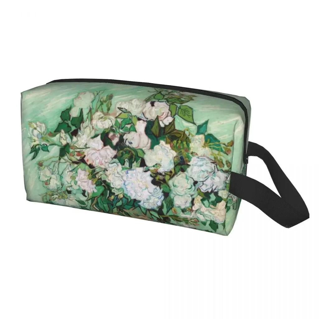Travel Vincent Gogh Almond Blossoms Violet Toiletry Bag Flowers Makeup Cosmetic Organizer Storage Dopp Kit Case