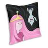 Prinzessin Bubblegum und Marceline Kissenbezug Cartoon Adventure Time Bodenkissenbezug für Auto Cooler Kissenbezug Dekoration