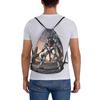 Custom Gundams Drawstring Bag Men Women Foldable Sports Gym Sackpack Anime Shopping Backpacks