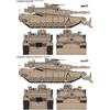 Ryefield Models 1/35 Scale US Marine Corps M1A1 FEP Abrams with Dozer Blade Plastic Model Kit RFM5048