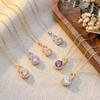 New Color Version of The Lucky Lotus Charm Necklace As A Decorative Accessory for Women in Light Luxury Style, Collar Chain