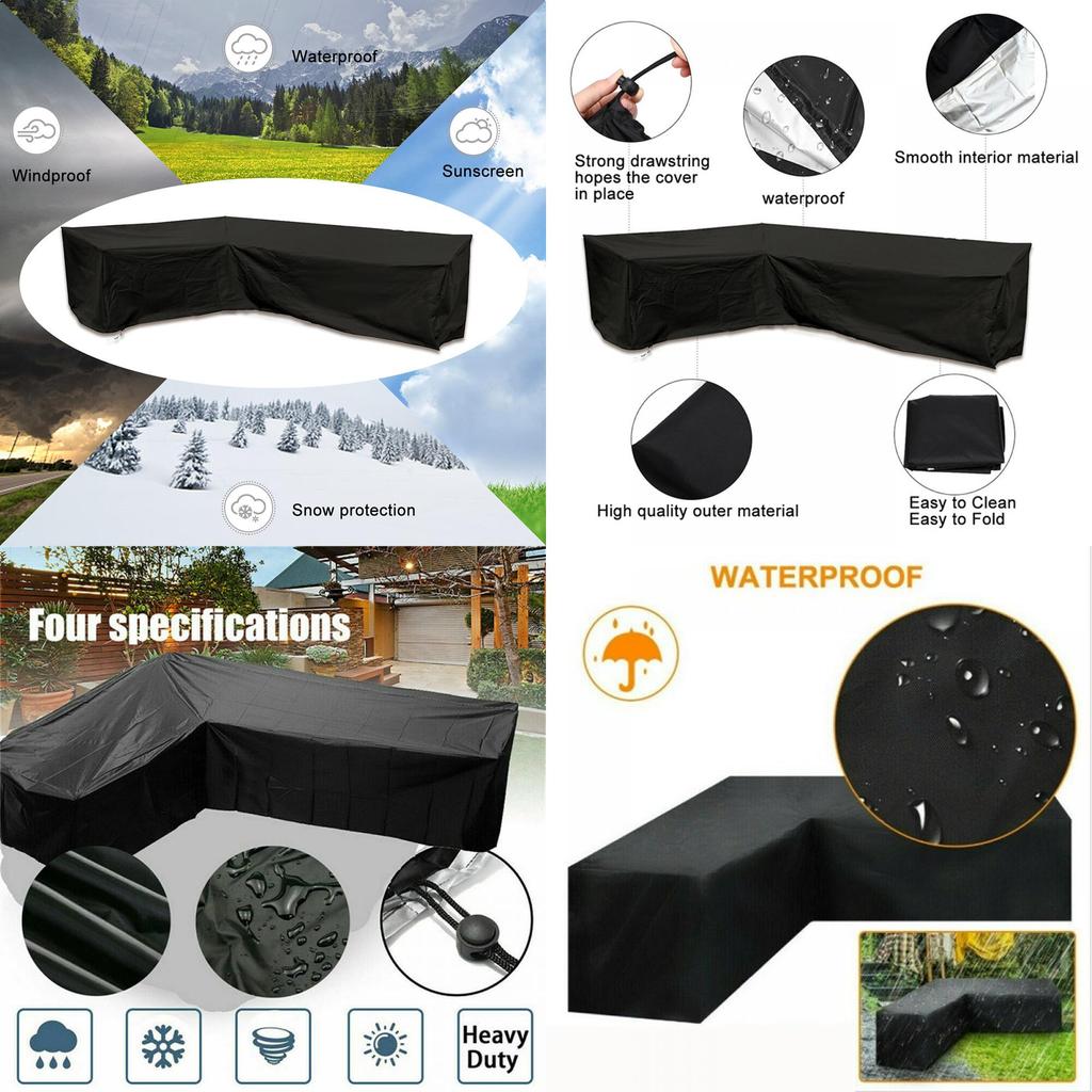 Furniture Corner Rattan Cover Garden Outdoor Sofa Protecter L Shape 30030098cm