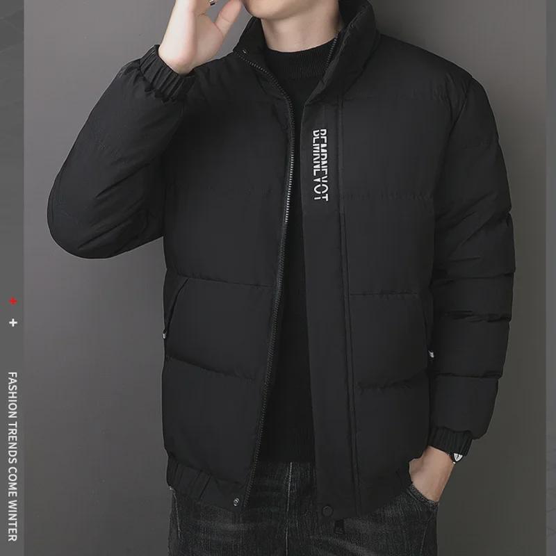 2022 Men's Thick Winter Cotton Coat - Casual Style, Large Size