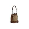 Coach Dempsey 14 Classic Vintage Floral Print Drawstring Bucket Bag Women Bags Brown CR145-SVWQ3