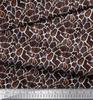 Soimoi Brown Poly Crepe Fabric Ziraffe Animal Skin Decor Fabric Printed metre 42 Inch