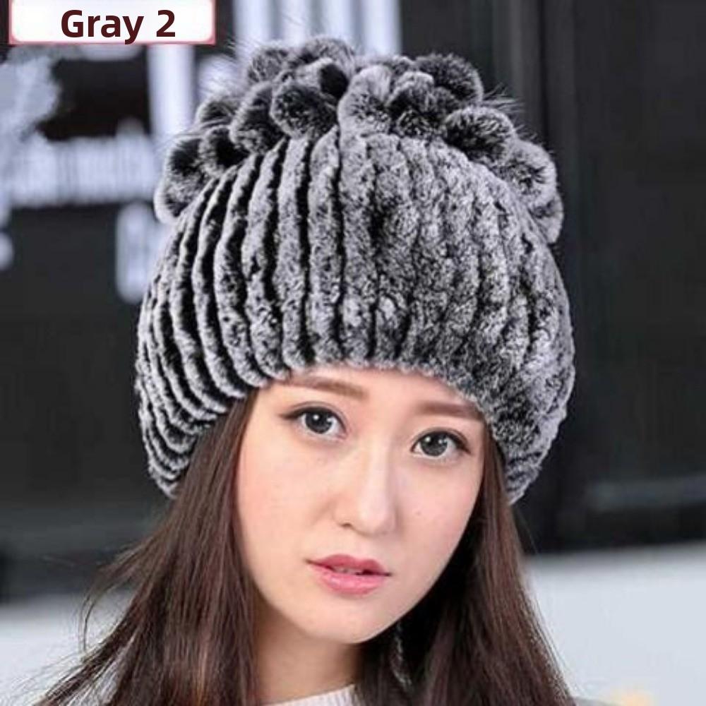 Женские зимние шапки Шапки из меха кролика рекс Женские шапки Зимние меховые шапки Шапки из кроличьего меха Женские зимние теплые шапки с защитой ушей Шерстяные шапки one size