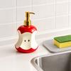 300ML Bitten Fruit Refillable Soap Dispenser, Liquid Hand Soap Shower Gel Container, Empty Pump Lotion Bottle for Bathroom Kitchen