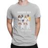 Fashion Mamma Mia Music T-Shirts for Men Round Neck 100% Cotton T Shirt A-ABBA Band Short Sleeve Tee Shirt Birthday Present