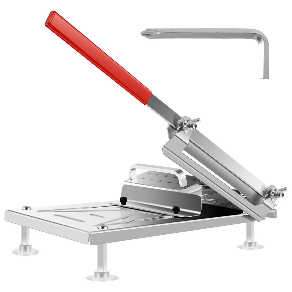 Hammelrollenschneidemaschine Edelstahl Fleischschneider Rindfleisch Dünnschnitt Manuell Gefrierfleischschneider für Fleisch Küchenzubehör