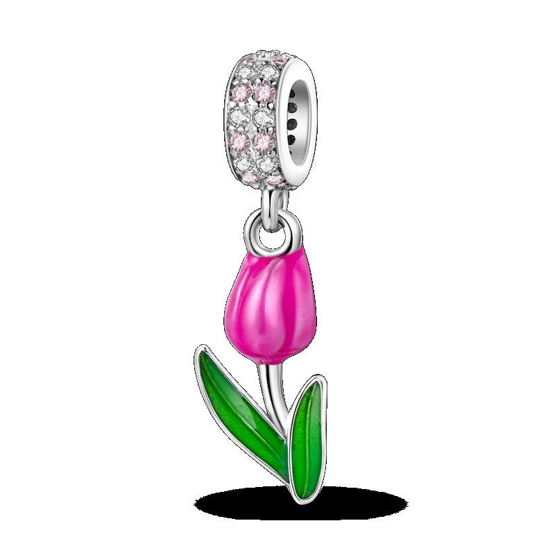 925 Sterling Silver Spring New Animal Beads Fit for Original Bracelet Jewelry Making Butterfly Firefly Chameleon Charms