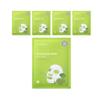 Madeca Real Green Pore Mask 5 Sheets - Intensive Pore Tightening & Soothing Facial Sheet Mask for Sensitive Skin Care