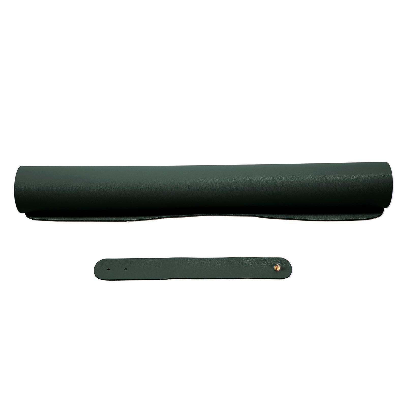 

Многофункциональный настольный коврик Мягкий Водонепроницаемый и Маслостойкий Кожаный Письменный стол Коврик для мыши(Черный зеленый ) темно-зеленого