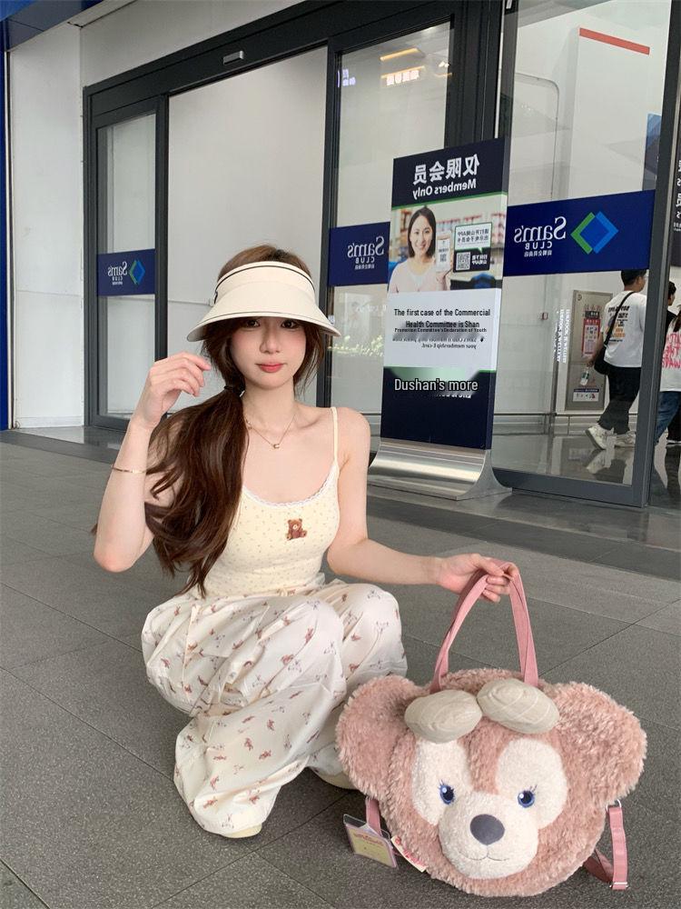 Creamy Bear Women's Lace Patchwork Padded Camisole - Slimming Innerwear/Outerwear 