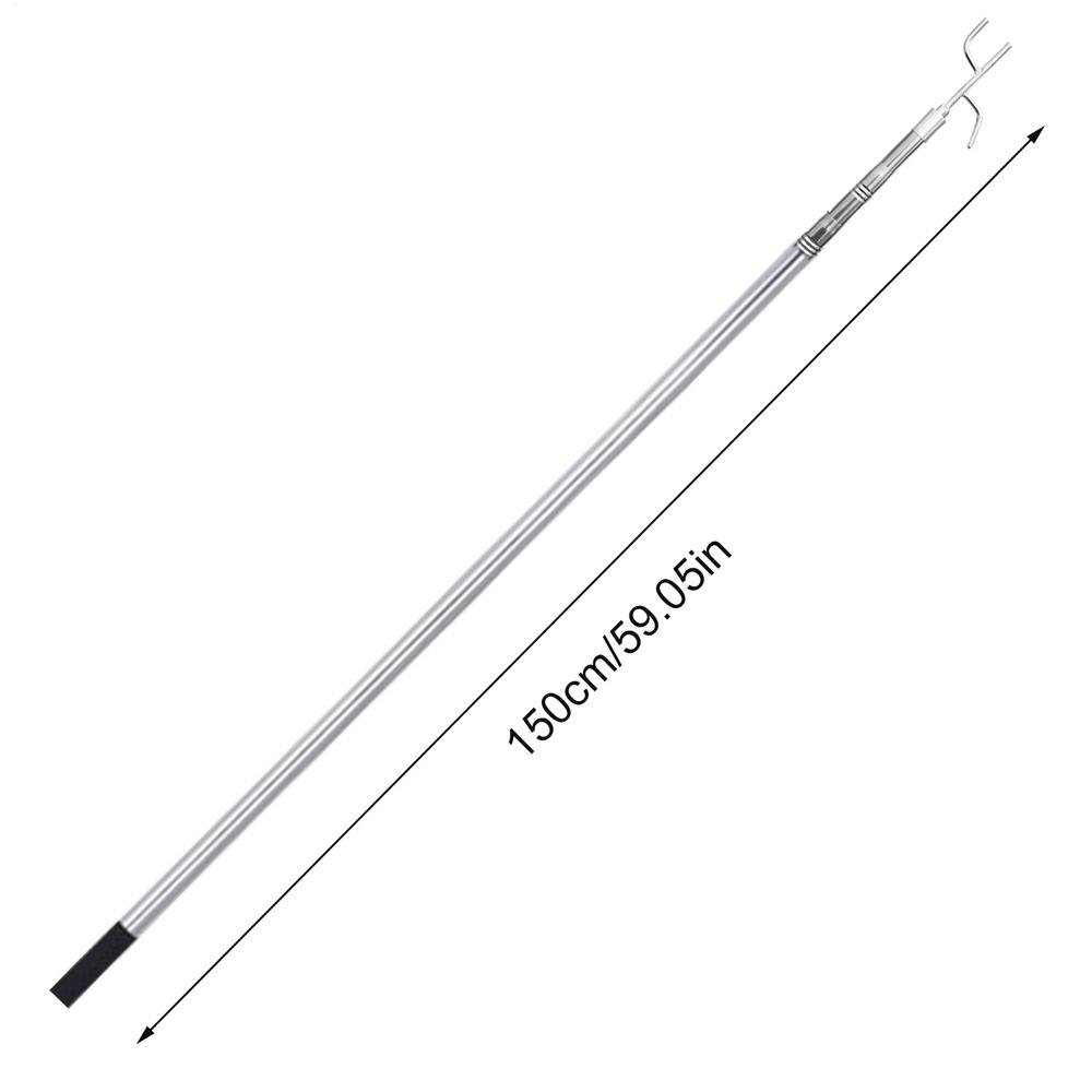 

Крюк для извлечения груза 1,5 м Кузов пикапа Прочный Аксессуары для грузовиков Телескопическая штанга Захват из нержавеющей стали Инструмент-захват белый