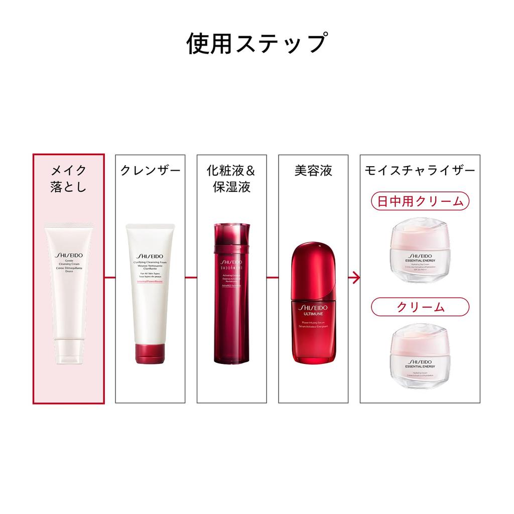 Shiseido Hautpflege Sanfte Reinigungscreme 123g Make-up Poren Shiseido Entferner/Reiniger Cremige Basis Verfeinernd/Klärend