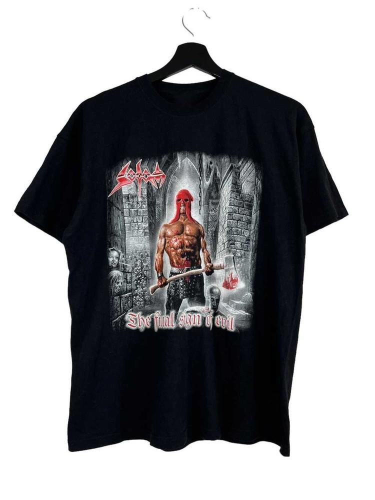 Vintage 90s Sodom Metal Band Tee Black Tshirt Unisex ZL679 Unisex T-Shirt XXXXL