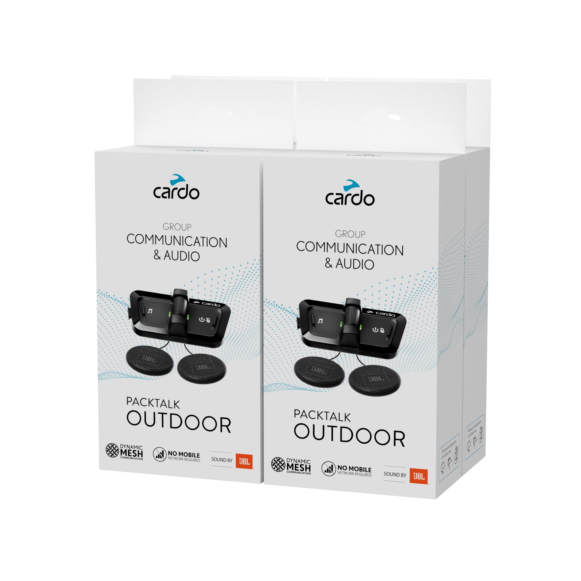 

Cardo Cardo Income PACKTALK OUTDOOR Pack Talk Outdoor Сімейний Пакет Набір з 4 Чорний SP000201 чорний