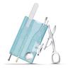 Victorinox Swiss Card Nail Care Ice Blue Transparent Nail File Nail Polisher Glass Nail File with Scissors 13 Functions Disaster Prevention First Aid