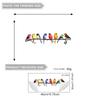 Cute Colorful Bird Static Cling Window Sticker Removable for Bedroom Living Room Glass Home Decor Art