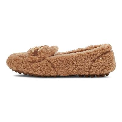 Mocassins pour femmes doux, confortables, chauds, décontractés, à enfiler, châtaigne 1153515-CHE