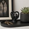 huaqianguhh 3D Printed Double Raven Ornaments, Dark Style Skull And Love Figurine, Gothic Decorations for Home Desk Bookshelf Halloween Gift Decor