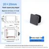 Square Plastic Furniture Tube Plug Foot Pad - Wear-Resistant Protector for Tables, Stools, and Chairs
