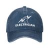 Personalized Cotton Electrician Baseball Cap Hip Hop Women Mens Adjustable Engineer Electrical Power Dad Hat Autumn