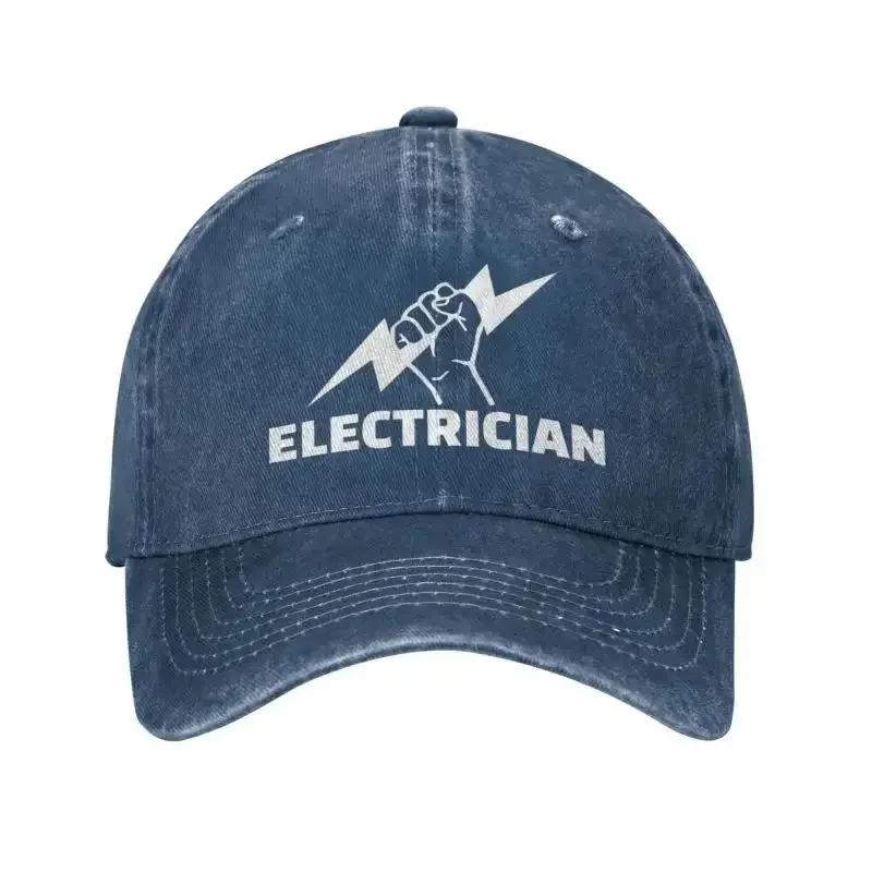 Personalized Cotton Electrician Baseball Cap Hip Hop Women Mens Adjustable Engineer Electrical Power Dad Hat Autumn